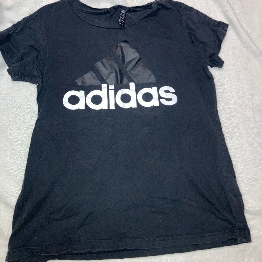 black adidas top